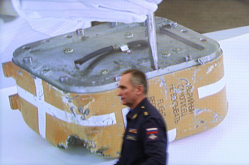 被擊落蘇-24戰機的黑盒子受損嚴重，現階段無法判讀。 圖／歐新社