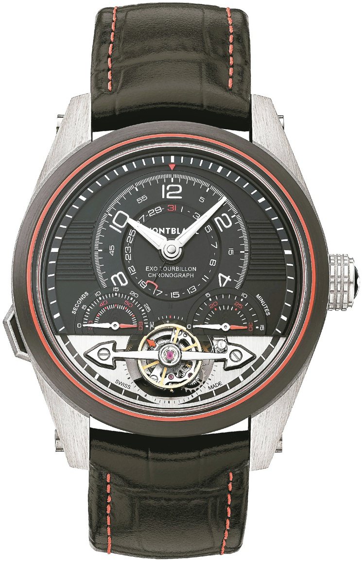 萬寶龍Timewalker系列分鐘外置陀飛輪計時腕表，自動上鍊機芯，專利一分鐘外...