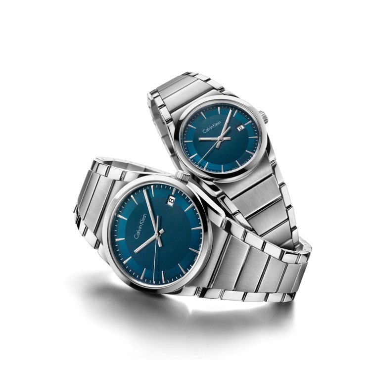 Calvin Klein step系列腕表對表，價格皆為 9,100元。圖／Calvin Klein Watches + Jewelry提供