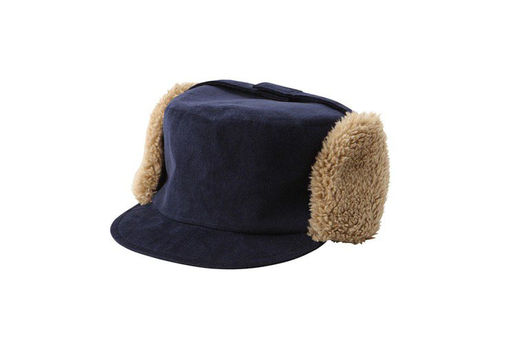 棉質內裏絨毛遮耳帽，定價1100元。圖／MUJI提供