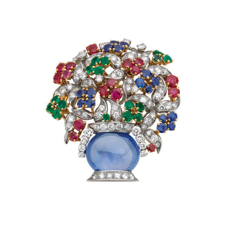 寶格麗1960年作品骨董胸針也將隨珠寶展來台。圖╱寶格麗提供