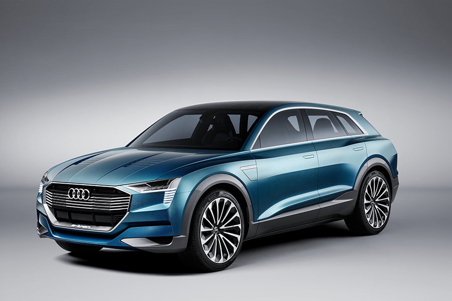 法蘭克福車展正式亮相的概念車款Audi e-tron quattro conce...