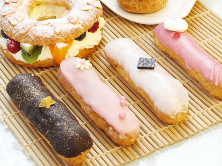 天成大飯店TICC世貿會館「Taipei Garden Cafe」全新推出8款泡芙甜點。圖／天成大飯店提供