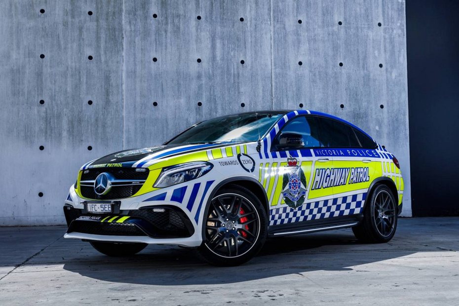 來自澳洲警察局展示旗下最新利器M.Benz GLE 63 S Coupe性能車款。 摘自Mercedes-Benz Australia