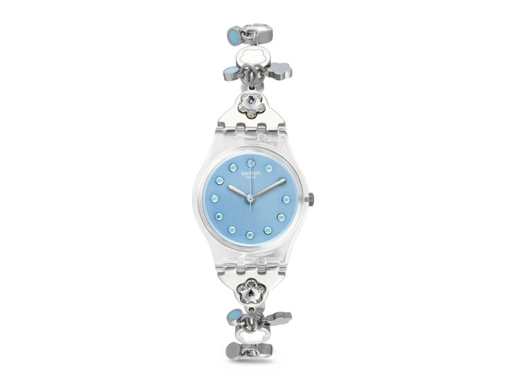 Swatch金屬狂熱系列腕表（優雅之花 ），2,500元。圖／Swatch提供