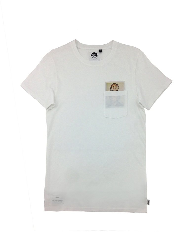 WeSC X Andy Warhol白色短袖T，售價1,580元。圖／WeSC提供