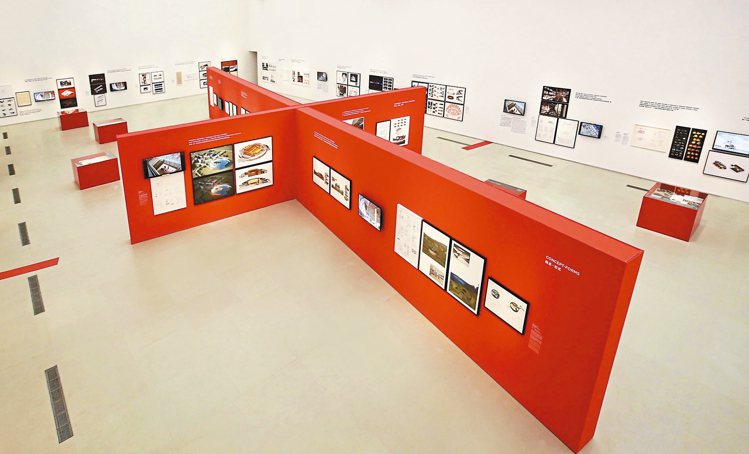 「伯納德屈米 — 建築：概念與記號」的展覽空間。 圖／業者提供