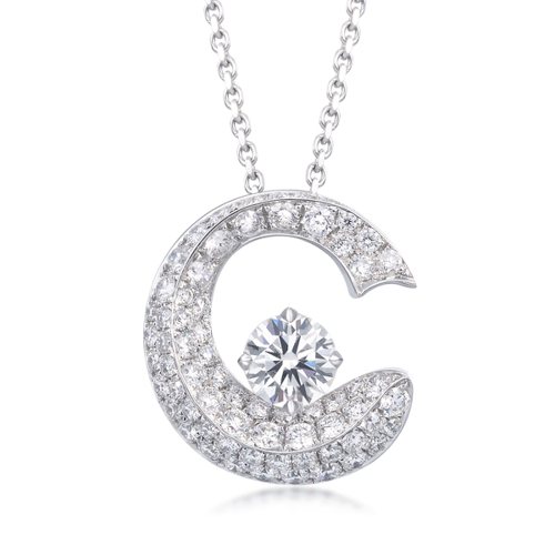 Infini Love Diamond Iconic18K白金鑽石吊墜，主石30...