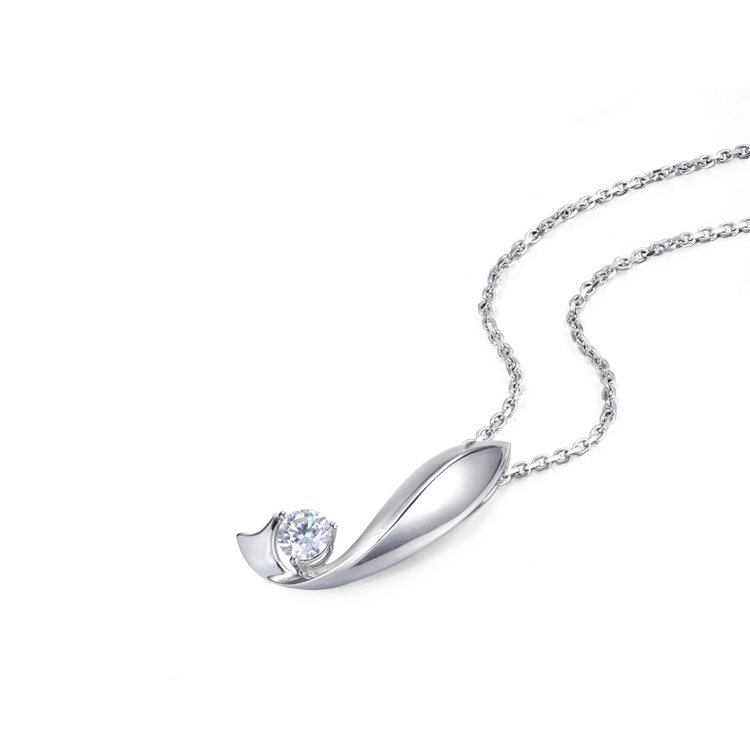 Infini Love Diamond Iconic 系列18K白金鑽石吊墜，36,700元起。圖╱點睛品提供