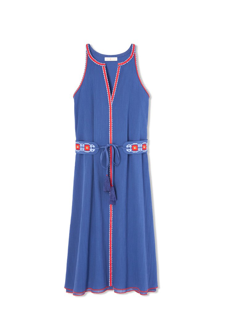 Savannah Dress in Hudson Blue ,900。圖／...