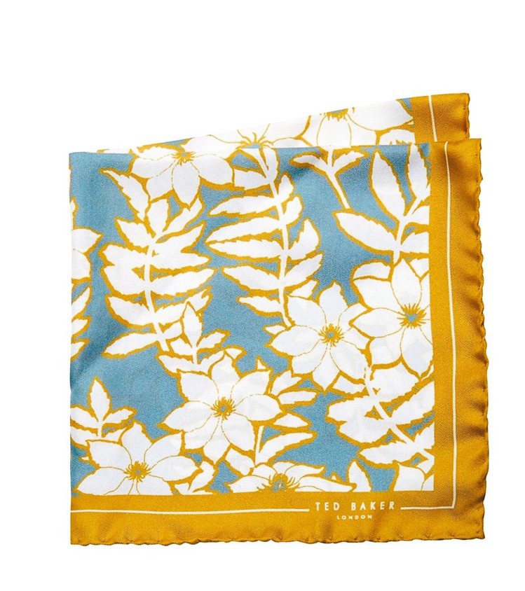 TED BAKER印花袋巾，售價1,880元。 圖／TED BAKER提供