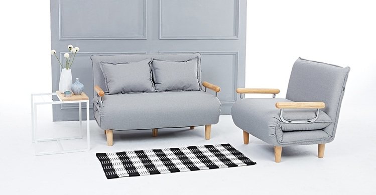 OTTO奧圖沙發床簡潔俐落的現代風格造型，易與居家空間搭配，紮實的高密度舒柔泡棉...
