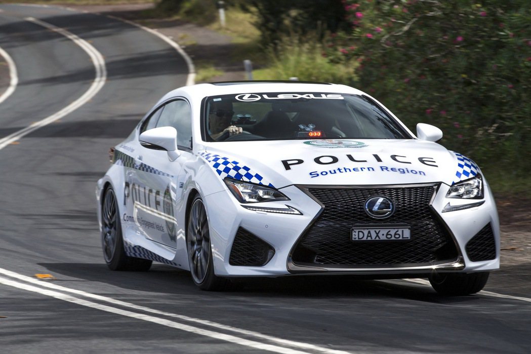 澳洲警方日前引進的Lexus RC F。 摘自autoblog.com