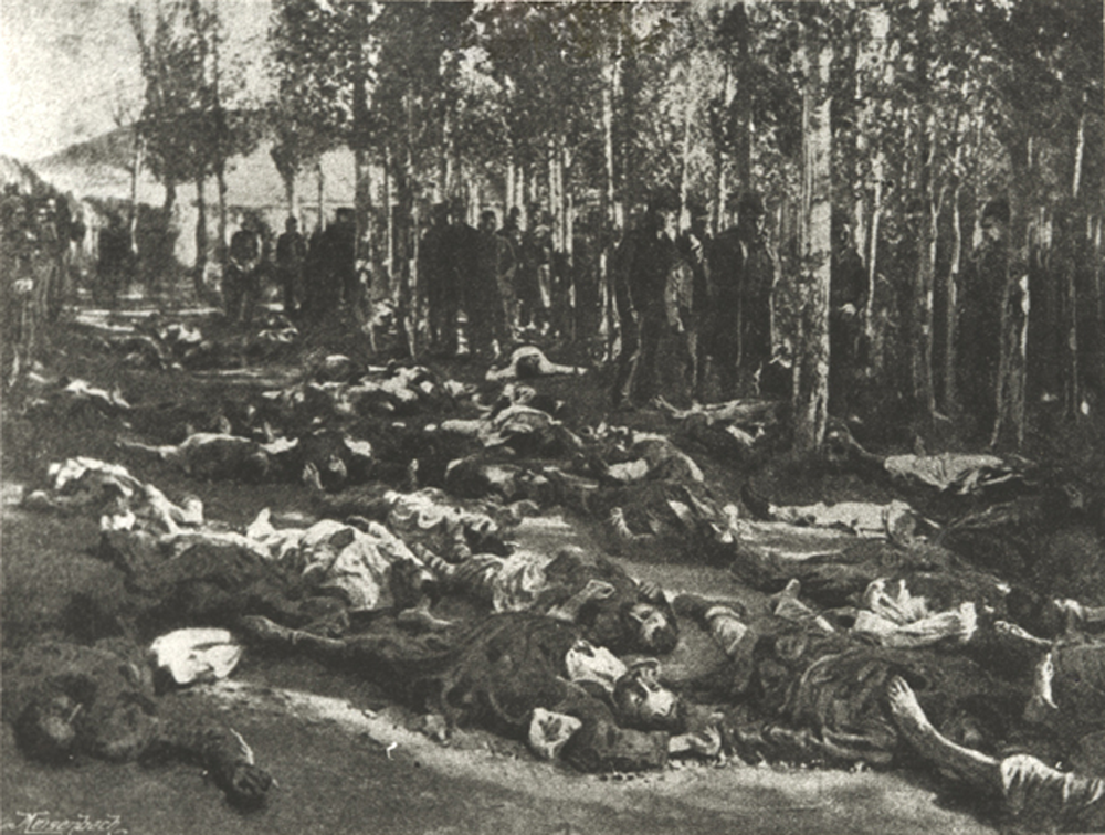 比一戰更早（1895年）在埃爾祖魯姆被屠殺的亞美尼亞人。 圖／維基共享