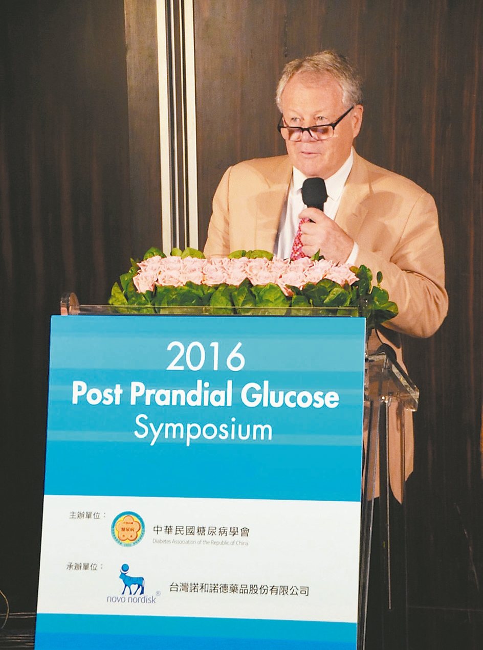 澳洲教授Gregory Fulcher分享預混型胰島素的治療優勢。