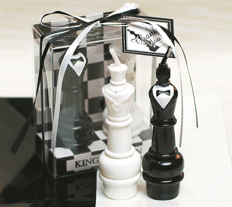 西洋棋音樂蠟燭。 圖／momo摩天商城提供