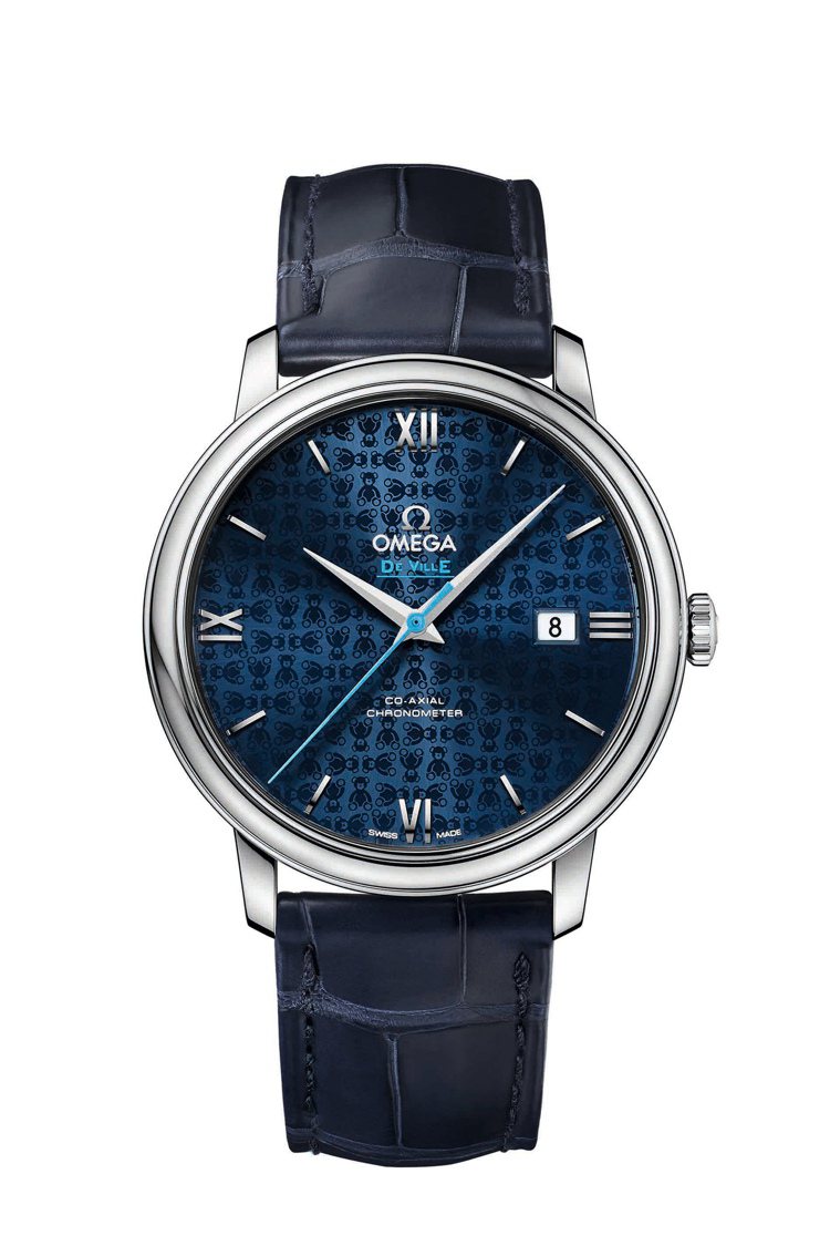 OMEGA碟飛Prestige奧比斯泰迪熊紀念腕表（男表），10萬9,100元。圖／OMEGA提供