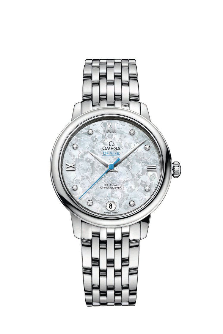OMEGA碟飛Prestige奧比斯泰迪熊紀念腕表，15萬6,400元。（女表）圖／OMEGA提供