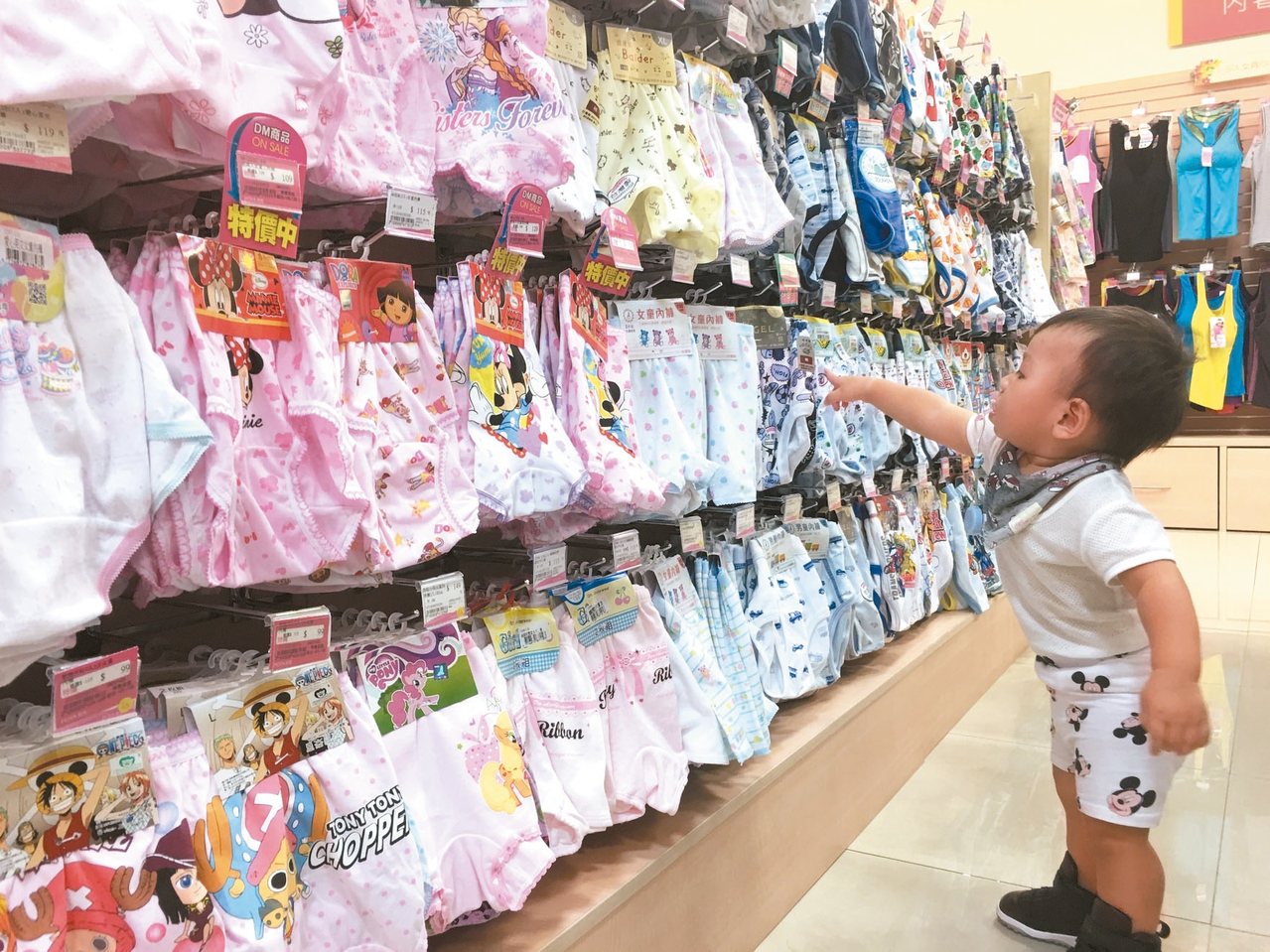 市售兒童內褲琳瑯滿目、花色樣式多，消保官建議新品洗了再讓小寶貝穿著。