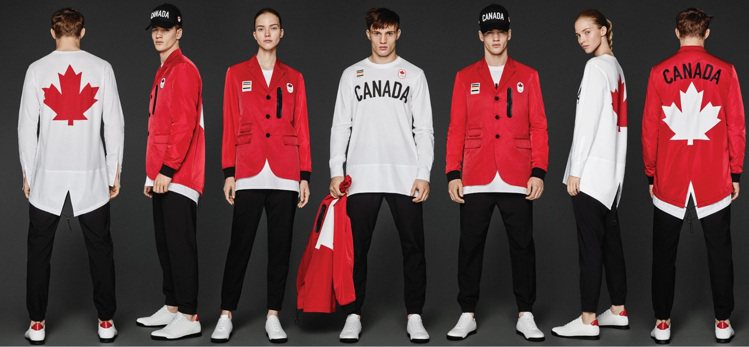 Canada加拿大—Dsquared2


加拿大體育代表團選擇的戰袍設計師是Dsquared2，零售商Hudson’s Bay作為合作的另一方可謂在奧運戰服上頗具心得，自2006年開始擔任加拿大隊官方服裝供應商以來，曾與Ralph Lauren、Levi’s、Adidas、Giorgio Armani、Stella McCartney合作設計過奧運會服裝。Dsquared2品牌的兩位設計師在談到此次合作時說：“加拿大總能給我們的設計帶來很多靈感，此次能設計加拿大隊的開幕式服裝我們深感榮幸，設計中將傳遞我們對出生國家的熱愛和Dsquared2品牌獨特的活力感。”開幕式的服裝包括：夾克、T恤和褲子，其中融入了加拿大國旗上的紅、白、黑三色，以及經典的楓葉標志。該服裝系列在加拿大Hudson’s Bay百貨門店及其網站有售，T恤售價約200人民幣，衛衣售價在500人民幣上下，夾克則不到1000人民幣，價格十分親民，並且還有折扣。