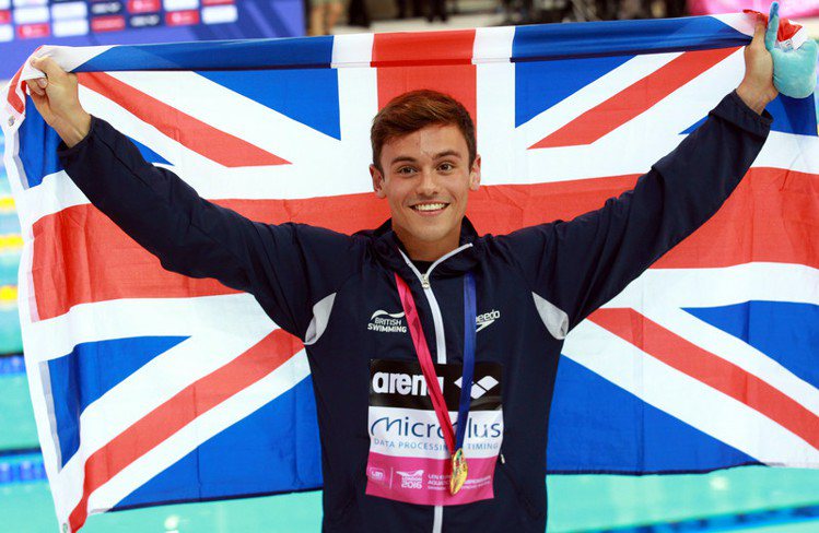 英國跳水金童Tom Daley。 圖／歐新社