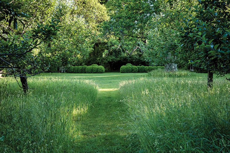 從草叢間依稀可辨識出小徑，自然的設計概念是這座花園的主題。圖／摘自New York Times
