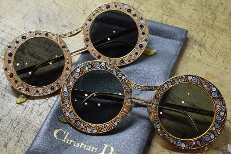 1960年代Christian Dior的華麗墨鏡。圖／OAK ROOM提供
