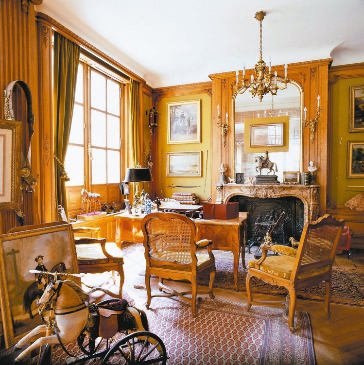現在的私人博物館原是愛馬仕第三代傳人Emile Hermes的辦公書房。 圖／陳若齡攝影、愛馬仕提供
