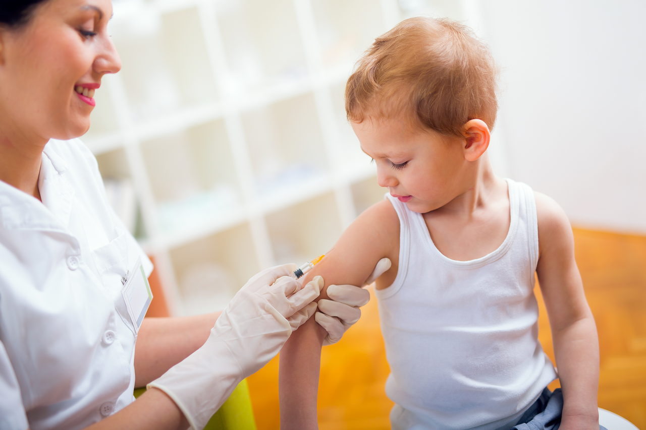 疫苗接種示意圖