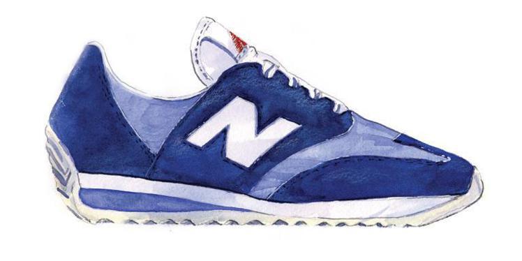 New Balance在1976年的鞋款以大「N」作為商標。圖／New Balance提供