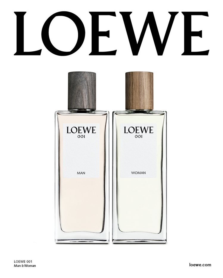 LOEWE品牌創意總監Jonathan Anderson首次監製的全新男「Man」、女「Woman」香水系列。圖／LOEWE提供