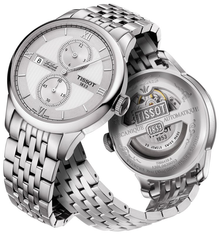天梭力洛克系列規範指針男款腕表，26,000元。圖／TISSOT提供