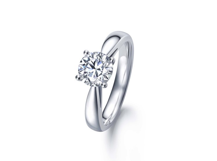 Infini Love Diamond 婚嫁系列900鉑金鑽石戒指，50萬8,300元起。圖／點睛品提供