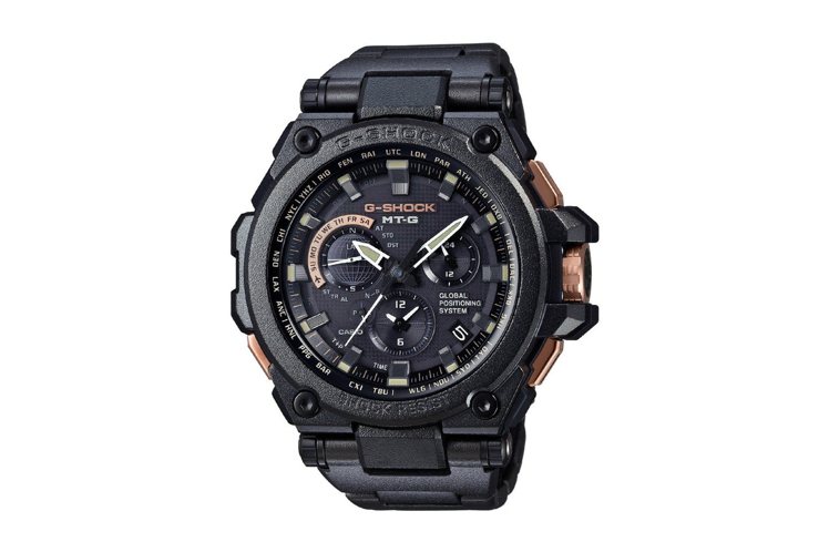G-SHOCK MTG-G1000RB-1A腕表以黑色搭配古銅色，建議售價59,...