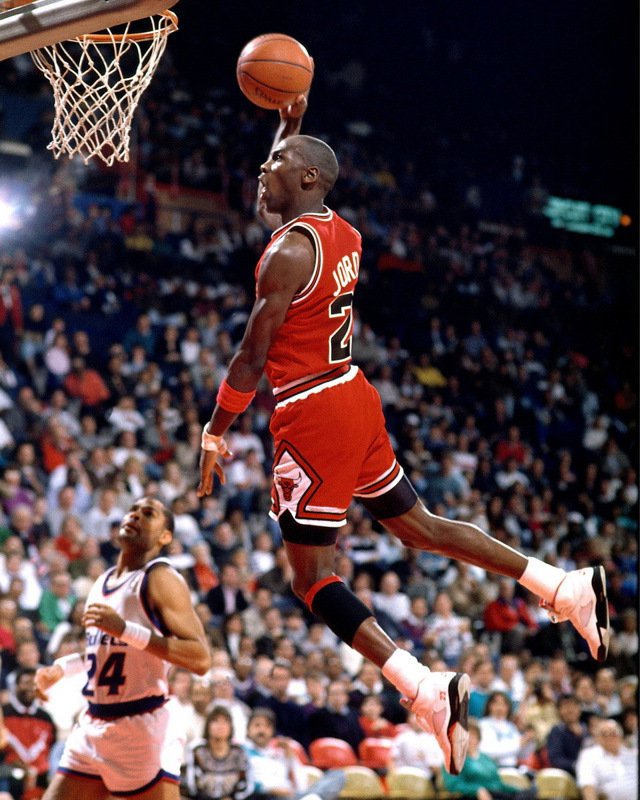 麥可喬丹(Michael Jordan)。圖／NBA提供。