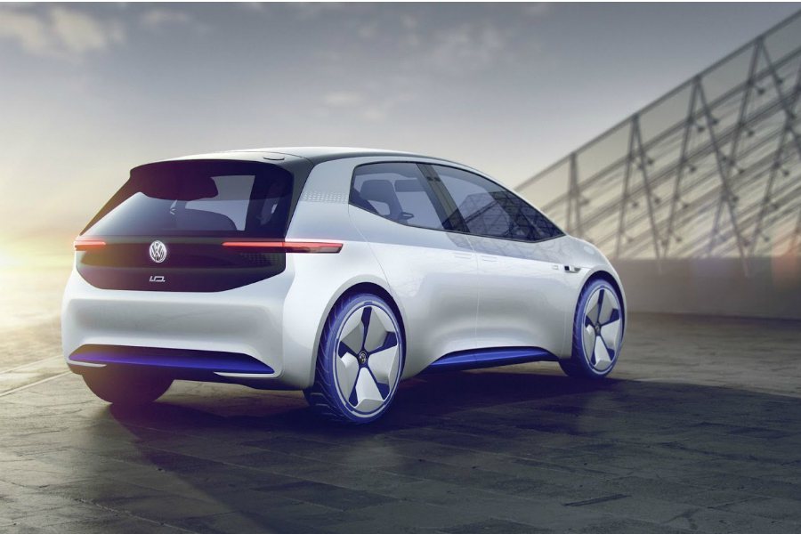 Volkswagen 將於 2020 年前達成電動車量產的目標。圖為 Volks...