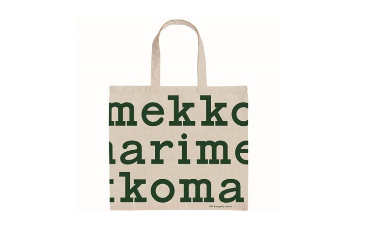 Marimekko耶誕限定Logo袋。圖／Marimekko提供
