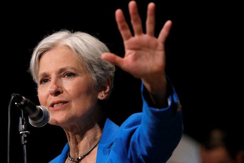 綠黨候選人Jill Stein集資620萬美元推動3個關鍵州重新計票，理由是選舉結果很可能被俄羅斯駭了。 圖／路透社