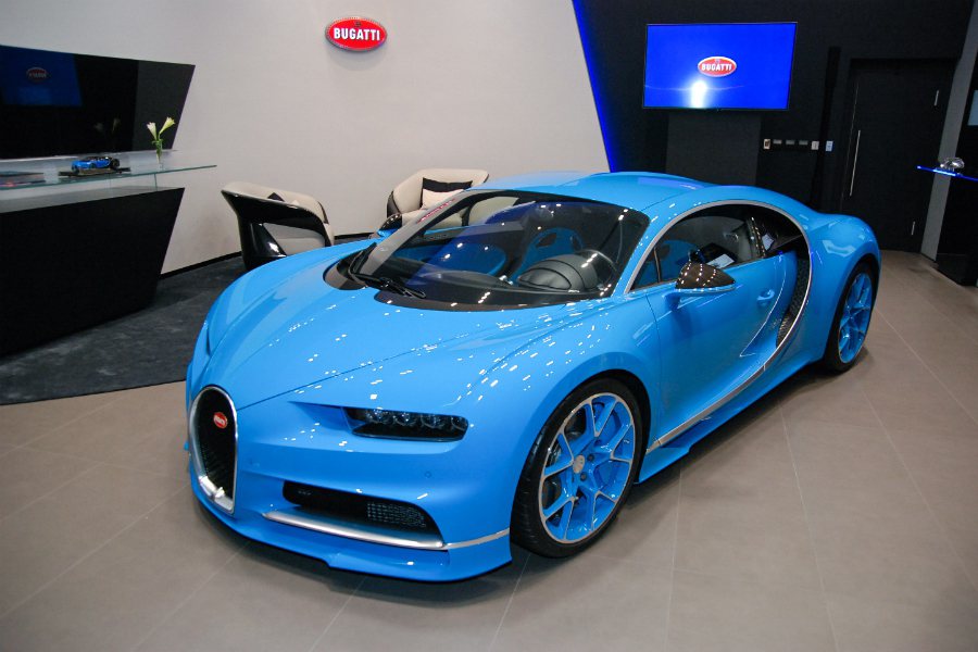 Bugatti Taipei 展示中心於今(15)日正式開幕，同時永三汽車也將最速量產車、限量 500 部的 Bugatti Chiron 在台亮相。  記者林鼎智／攝影