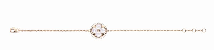 LV Color Blossom白彩珍珠母貝手鍊，87,000元。 圖／業者提供