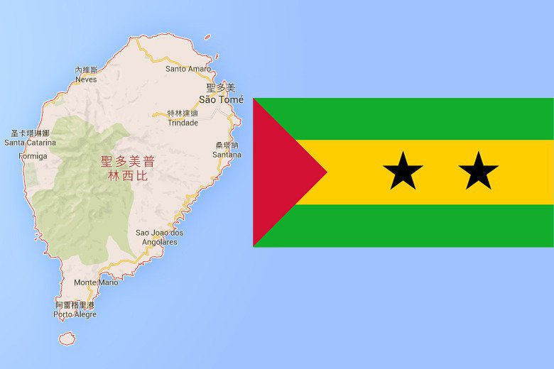 位於西非外海的聖多美普林西比。 圖／擷自Google Map、維基百科