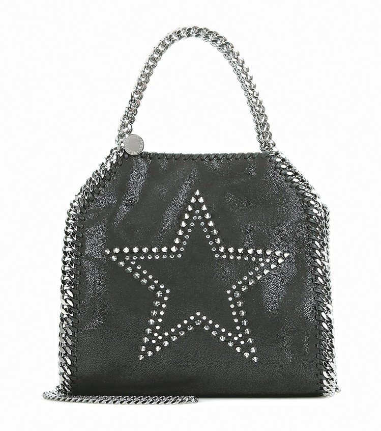 Stella McCartney鉚釘星星造型Falabella包，售價33,580元。 圖／業者提供