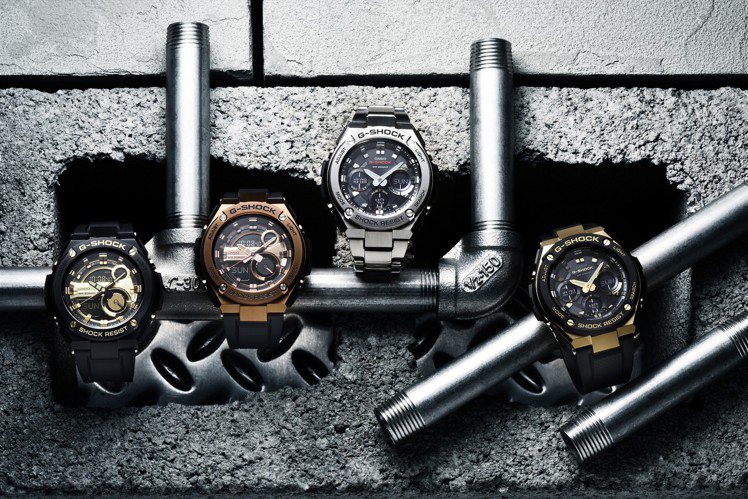 G-SHOCK G-STEEL系列腕表以不鏽鋼混搭橡膠材質，8,500-11,5...