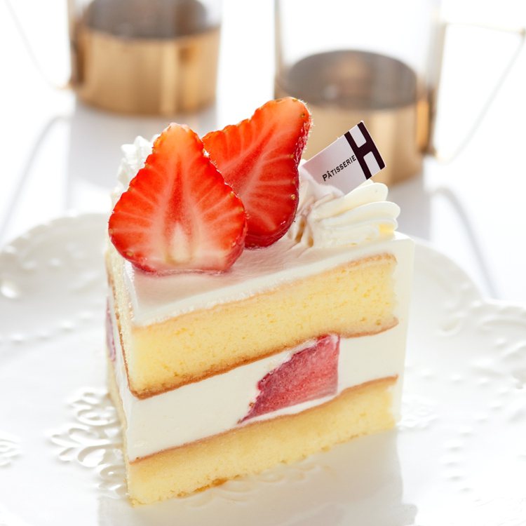 鮮草莓蛋糕。圖／台北福華飯店