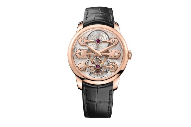 La Esmeralda Tourbillon三金橋陀飛輪腕表，建議售價584萬元。圖／芝柏提供