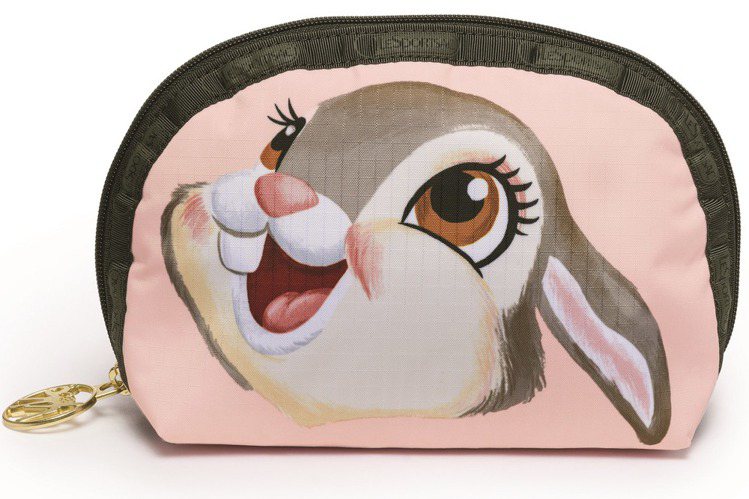 兔子桑普貝殼形化妝包，1,500元。圖／LeSportsac提供