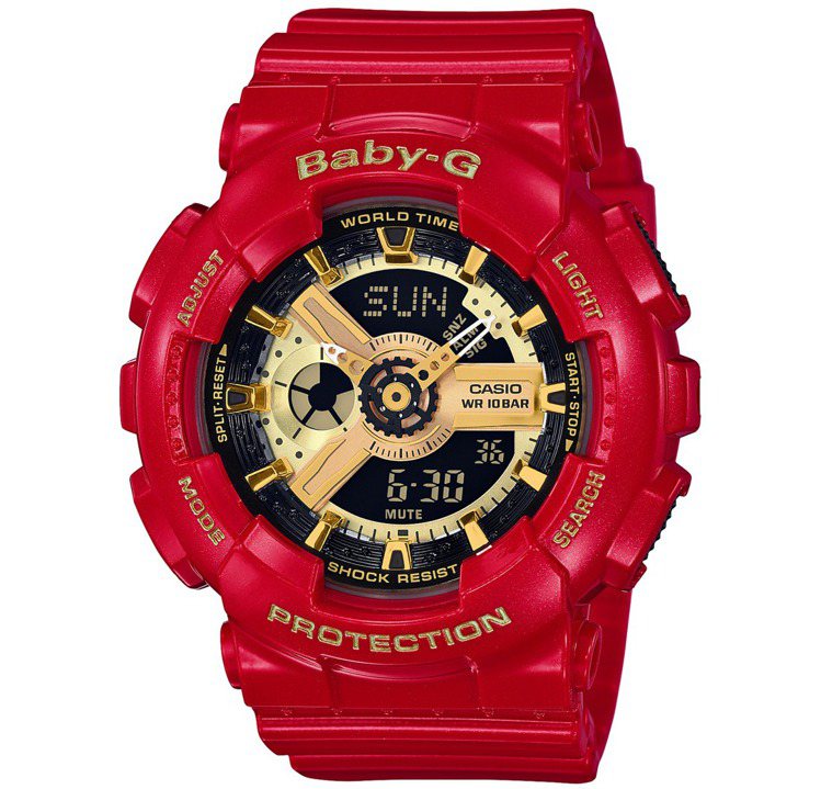 卡西歐 BABY-G 系列BA-110VLA-4A腕表，4,500元。圖／卡西歐...