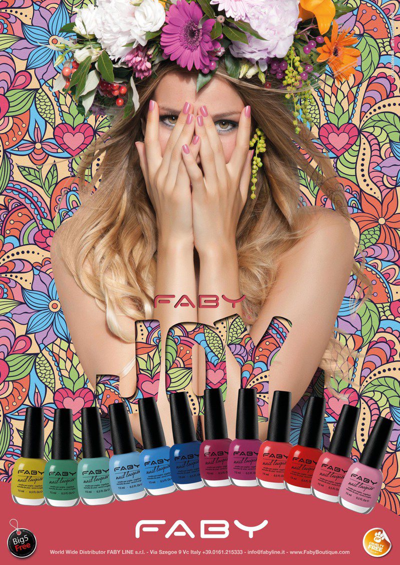 FABY JOY Collection歡樂時光系列共有12色繽紛色調指彩，單價460元。圖／FABY提供