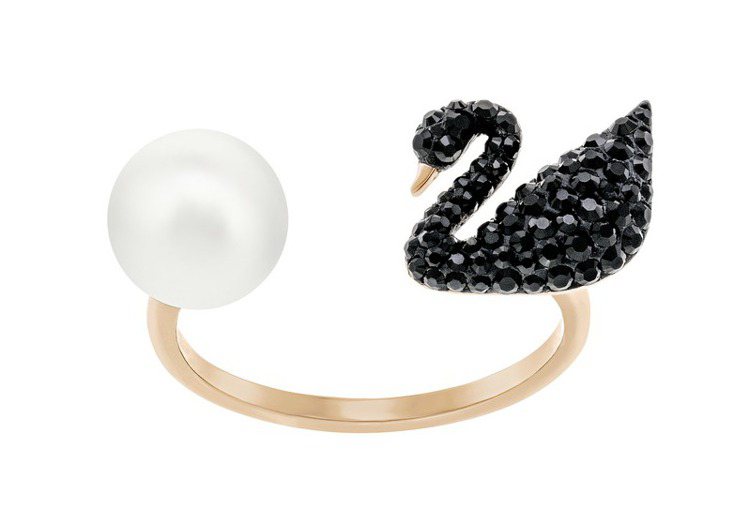 施華洛世奇Iconic Swan天鵝戒指，4,990元。圖／Swarovski提...