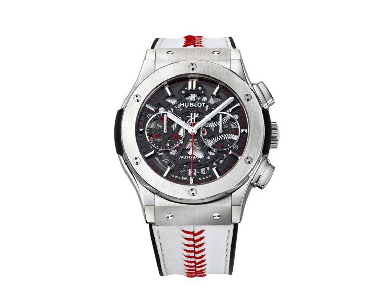 宇舶經典融合系列世界棒球12強限量腕表，53萬8,000元。圖／Hublot提供